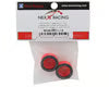 Nexx Racing Part #NXUSA-EVO-F+1-R Mini-Z RWD "JUD" EVO Front Threaded Side-Wall Carbon Fiber Rims (1mm Offset) (Red) (2)