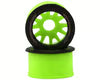 NEXX Racing Part #NX-USA-EVO-R-0-GR Mini-Z RWD "JUD" EVO Rear Threaded Side-Wall Carbon Fiber Rims (0mm Offset) (Green) (2)