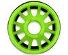 NEXX Racing Part #NX-USA-EVO-R-0-GR Mini-Z RWD "JUD" EVO Rear Threaded Side-Wall Carbon Fiber Rims (0mm Offset) (Green) (2)