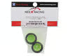 NEXX Racing Part #NX-USA-EVO-R-0-GR Mini-Z RWD "JUD" EVO Rear Threaded Side-Wall Carbon Fiber Rims (0mm Offset) (Green) (2)