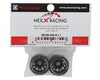 NEXX Racing Part #NXUSA-EVO-R-1 Mini-Z "JUD" EVO Rear Threaded Side-Wall RWD Carbon-Fiber Rims (1mm Offset) (Black) (2)