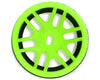 NEXX Racing Part #NX-USA-EVOAWD-F-0-GR Mini-Z AWD "JUD" EVO Front Threaded Side-Wall Carbon Fiber Rims (0mm Offset) (Green) (2)
