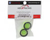 NEXX Racing Part #NX-USA-EVOAWD-F-0-GR Mini-Z AWD "JUD" EVO Front Threaded Side-Wall Carbon Fiber Rims (0mm Offset) (Green) (2)