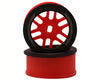 NEXX Racing Part #NX-USA-EVOAWD-F-0-R Mini-Z AWD "JUD" EVO Front Threaded Side-Wall Carbon Fiber Rims (0mm Offset) (Red) (2)