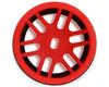 NEXX Racing Part #NX-USA-EVOAWD-F-0-R Mini-Z AWD "JUD" EVO Front Threaded Side-Wall Carbon Fiber Rims (0mm Offset) (Red) (2)