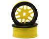 NEXX Racing Part #NX-USA-EVOAWD-F-0-Y Mini-Z AWD "JUD" EVO Front Threaded Side-Wall Carbon Fiber Rims (0mm Offset) (Yellow) (2)
