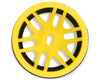 NEXX Racing Part #NX-USA-EVOAWD-F-0-Y Mini-Z AWD "JUD" EVO Front Threaded Side-Wall Carbon Fiber Rims (0mm Offset) (Yellow) (2)
