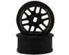 NEXX Racing Part #NXUSA-EVOAWD-F-0 Mini-Z "JUD" EVO Front Threaded Side-Wall AWD Carbon-Fiber Rims (0 Offset) (Black) (2)