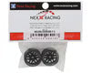 NEXX Racing Part #NXUSA-EVOAWD-F-0 Mini-Z "JUD" EVO Front Threaded Side-Wall AWD Carbon-Fiber Rims (0 Offset) (Black) (2)