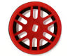NEXX Racing Part #NX-USA-EVOAWD-F-1-R Mini-Z AWD "JUD" EVO Front Threaded Side-Wall Carbon Fiber Rims (-1mm Offset) (Red) (2)