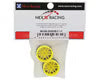 NEXX Racing Part #NX-USA-EVOAWD-F-1-Y Mini-Z AWD "JUD" EVO Front Threaded Side-Wall Carbon Fiber Rims (-1mm Offset) (Yellow) (2)
