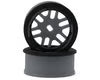 NEXX Racing Part #NX-USA-EVOAWD-F+1-G Mini-Z AWD "JUD" EVO Front Threaded Side-Wall Carbon Fiber Rims (1mm Offset) (Grey) (2)