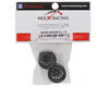 NEXX Racing Part #NXUSA-EVOAWD-R+1-G Mini-Z AWD "JUD" EVO Rear Threaded Side-Wall Carbon Fiber Rims (1mm Offset) (Grey) (2)