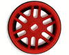 NEXX Racing Part #NX-USA-EVOAWD-R+1-R Mini-Z AWD "JUD" EVO Rear Threaded Side-Wall Carbon Fiber Rims (1mm Offset) (Red) (2)