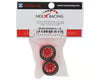 NEXX Racing Part #NX-USA-EVOAWD-R+1-R Mini-Z AWD "JUD" EVO Rear Threaded Side-Wall Carbon Fiber Rims (1mm Offset) (Red) (2)