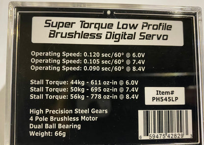 Powerhobby 545LP Super Torque Low Profile Brushless Digital Servo - PowerHobby