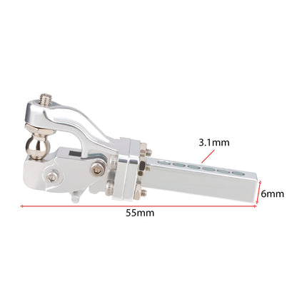 Powerhobby Rescue Tow Trailer Hook Hitch Silver 1/10 Crawler - PowerHobby