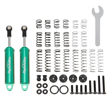 Powerhobby 90mm Promatics Two Stage Internal Spring Shocks (2) Green - PowerHobby