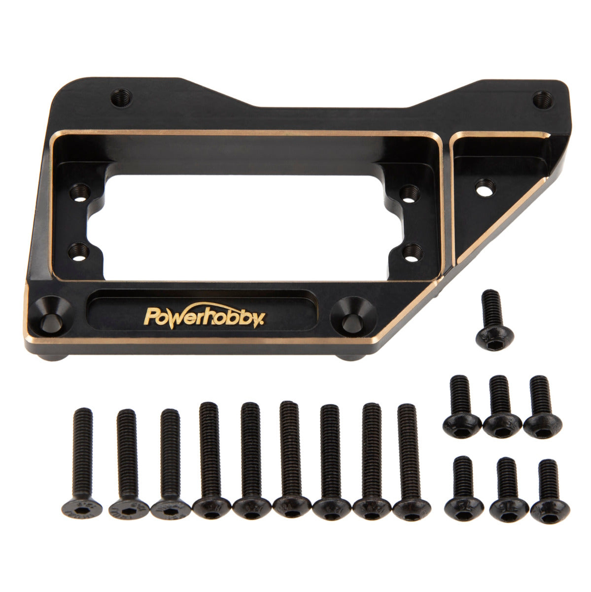 Powerhobby Brass Servo & Winch Mount Chassis Brace Axial 1/10 SCX10 PRO - PowerHobby
