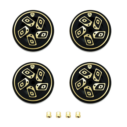 Powerhobby 1.0" Z8 Brass Beadlock Crawler Wheels 1/24 Axial SCX24 Jeep Bronco - PowerHobby