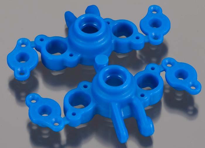RPM 73165 Axle Carriers Blue Traxxas 1/16 Slash E-Revo - PowerHobby