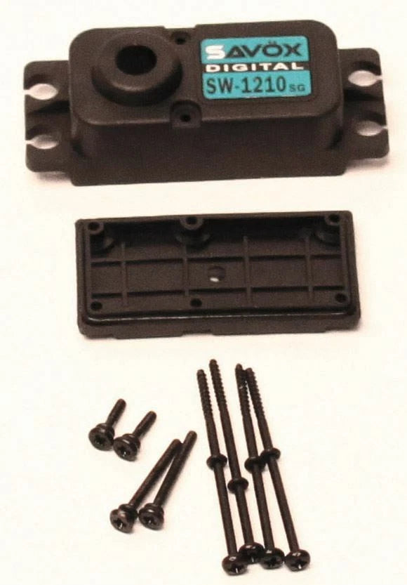 Savox Part #CASE-SW1210SG Top and Bottom with Screws Servo Case