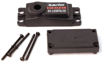Savox Part #CASE-SC1258TG-CE Top and Bottom with Screws Servo Case