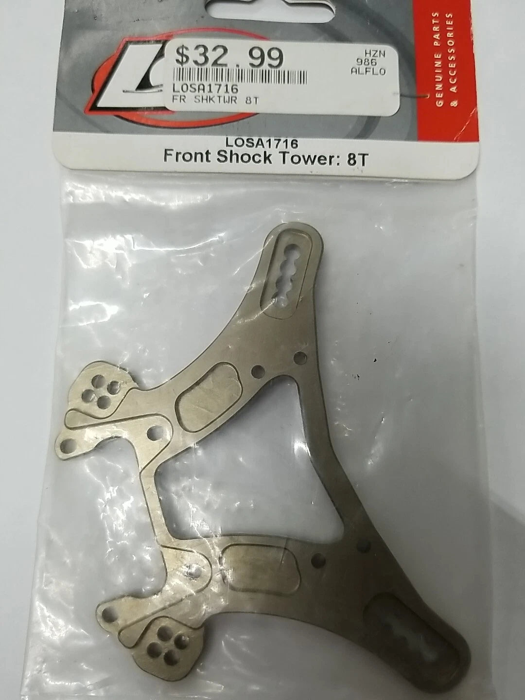 Team Losi Part #LOSA1716 Front Shock Tower: 8T