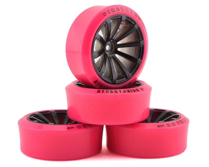 Firebrand RC Part #FBR1WHESWI985 SWITCHBLADE XDR6 5° Pre-Mounted Drift Tires Pink
