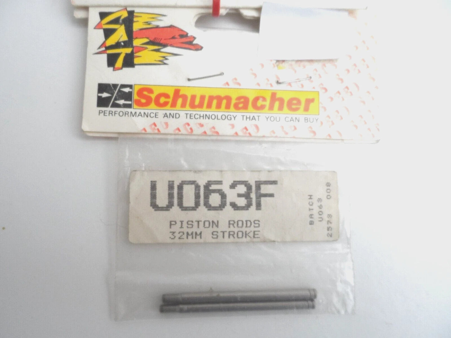 Schumacher Part #U063F Piston Rods 32mm Stroke