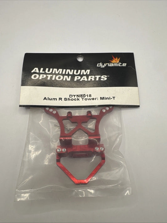 Dynamite Part #DYN8018 Aluminum Rear Shock Tower - Losi Mini-T - RED