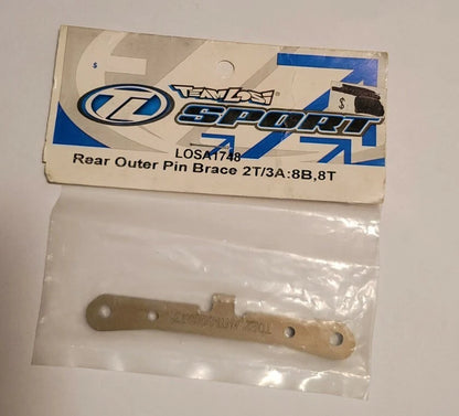 Team Losi Part #LOSA1748 Rear Outer Hinge Pin Brace 2T/3A:8B,8T