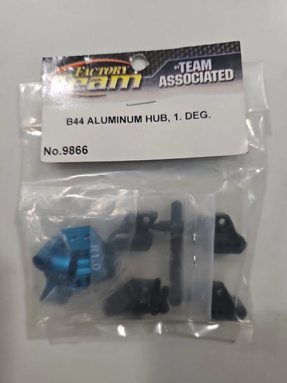 Team Associated Part #9866 B44 Aluminum Rear Hub 1Deg Blue