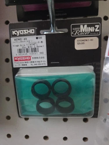 Kyosho Mini-Z Flat Tire Set 40deg Rear Semi Wide Part #MZW-20-40
