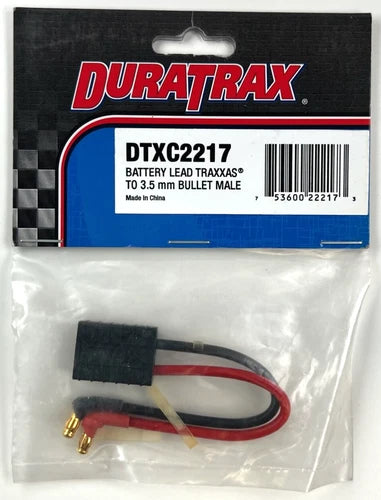 Duratrax Part #DTXC2217 Battery Lead Traxxas to 3.5mm Bullet Male