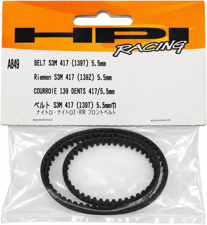 HPI Racing Part #A849 Belt S3M 417 (139T) 5.5mm
