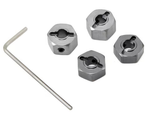 STRC Part #ST3654-12GM 12mm Lock-Pin Type Hex Hub Stampede/Rustler/Bandit/Slash GUN METAL