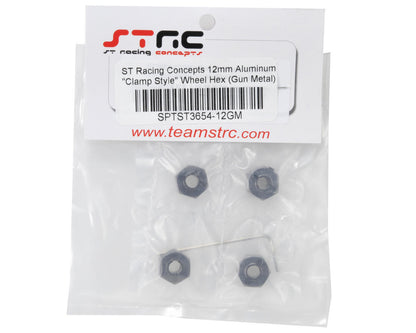 STRC Part #ST3654-12GM 12mm Lock-Pin Type Hex Hub Stampede/Rustler/Bandit/Slash GUN METAL