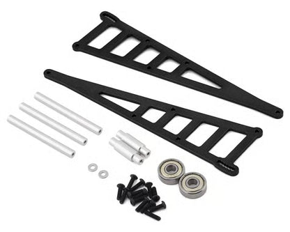STRC Part #ST3678WBK CNC Aluminum Adjustable Wheelie Bar Kit, Slash 2wd LCG, Rustler, Bandit BLACK