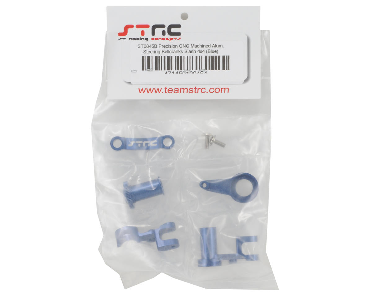 STRC Part #ST6845B Precision CNC Machinued Aluminum Steering Bellcranks Slash 4x4 BLUE