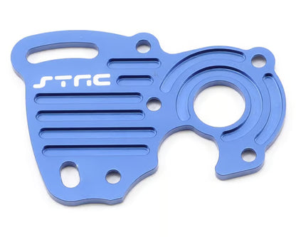 STRC Part #ST7077B Machined Aluminum Motor Heat Sink Plate for Mini Slash & E-Revo BLUE