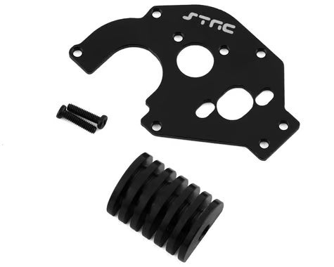 STRC Part #STA31608BK CNC Machined Aluminum Motor Plate w/built in Heatsink Axial SCX24 BLACK