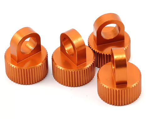 STRC Part #STA80035O CNC Machined Aluminum Shock Caps for Axial Wraith (4pcs) ORANGE