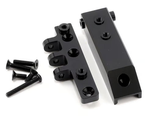STRC Part #STA80072RBK CNC Machined HD Aluminum Rer Upper Link Mount Block, Wraith BLACK