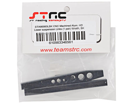 STRC Part #STA80083LBK CNC Machined Aluminum HD Lower Suspension Links (1pair) Wraith BLACK
