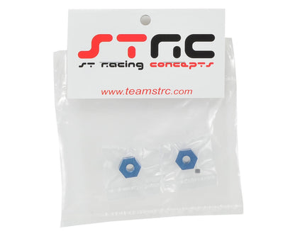 STRC Part #STC91441B CNC Machined Aluminum Rear Hex Adapter (2pcs) AE B5/B5M BLUE