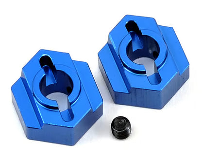 STRC Part #STC91441B CNC Machined Aluminum Rear Hex Adapter (2pcs) AE B5/B5M BLUE