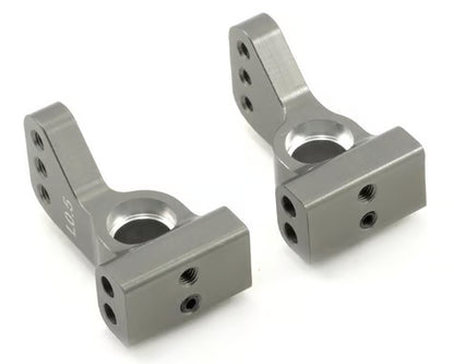 STRC Part #STLA4125-5GM CNC Machined Aluminum VLA 0.5 Degree Rear Hubs XXX-SCT GUN METAL