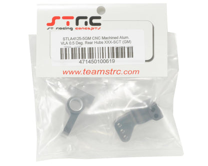 STRC Part #STLA4125-5GM CNC Machined Aluminum VLA 0.5 Degree Rear Hubs XXX-SCT GUN METAL