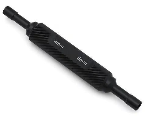 STRC Part #STRA45NBK CNC Machined Aluminum 4mm/5mm Thin-Walled Wheel Nut Wrench for Mini Crawlers (SCX/AX24, TRX4M) BLACK